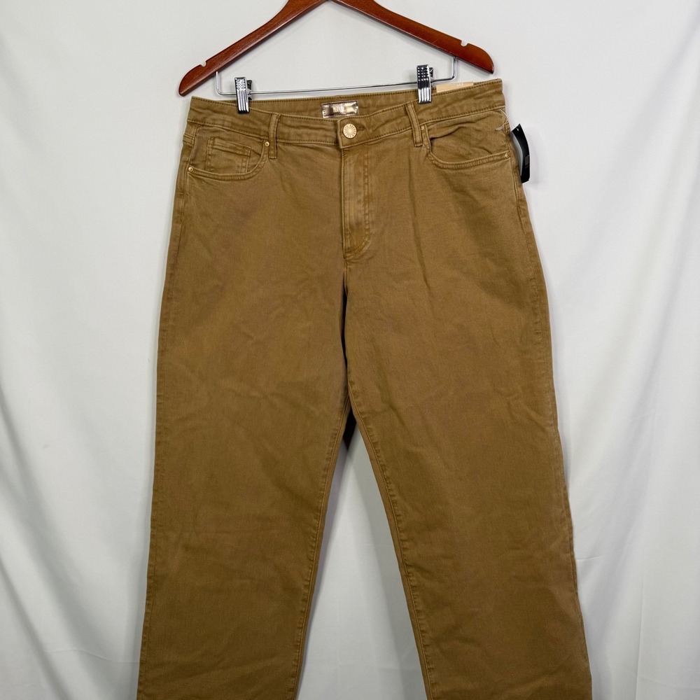 Kut from the Kloth Charlotte High Rise Wide Leg Jeans Camel Tan Size 14 NEW - Picture 5 of 9